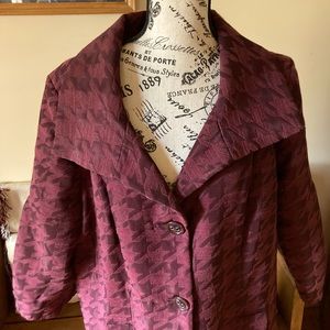 Wine dressy coat. VGUC